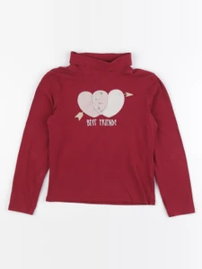 Vertbaudet - sous-pull rose - 8 ans