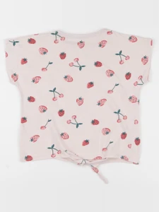 Vertbaudet - tee-shirt rose - 6 ans