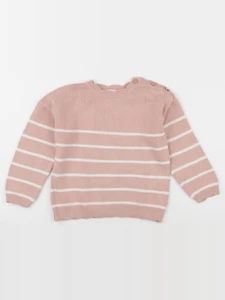 Vertbaudet - pull rose - 6 ans