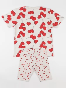 H&M - pyjama coton beige - 6/7 ans