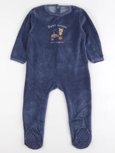Vertbaudet - pyjama velours bleu - 3 ans