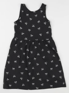 H&M - robe noir - 7/8 ans
