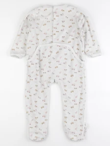 Vertbaudet - pyjama velours beige - 3 ans