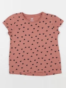 H&M - tee-shirt rose - 4/6 ans