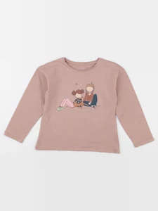Vertbaudet - tee-shirt rose - 6 ans
