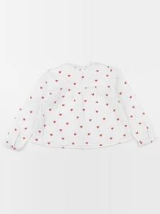 Vertbaudet - blouse rouge - 4 ans