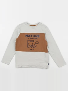 Okaidi - sweat beige - 8 ans