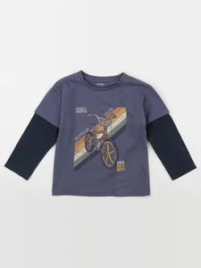 Vertbaudet - tee-shirt bleu - 6 ans