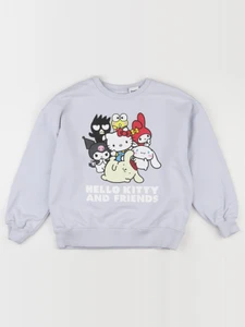 Zara - sweat imprimé au dos bleu - 9/10 ans