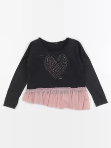 IKKS - tee-shirt gris, rose - 3 ans