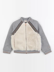 IKKS - sweat gris, beige - 4 ans