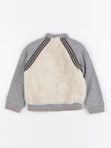 IKKS - sweat gris, beige - 4 ans
