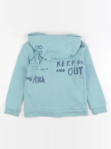 IKKS - sweat imprimé au dos bleu - 5 ans