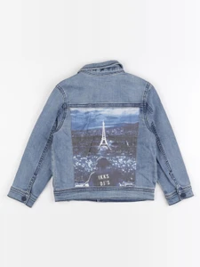 IKKS - veste imprimé au dos bleu - 4 ans