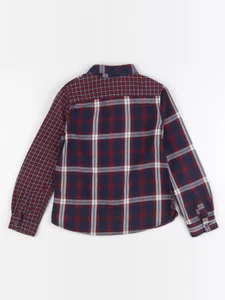 IKKS - chemise bleu, rouge - 6 ans