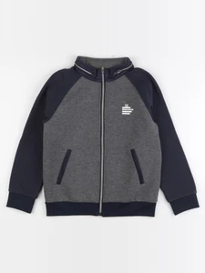 IKKS - veste imprimé au dos bleu, gris - 12 ans