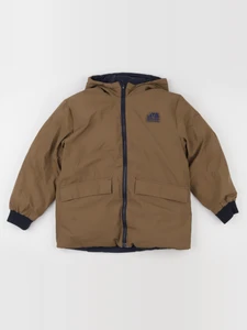 Vertbaudet - doudoune réversible marron - 10 ans