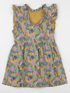 Vertbaudet - robe jaune - 6 ans