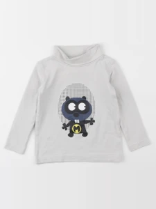 Vertbaudet - sous-pull imprimé au dos gris - 2 ans