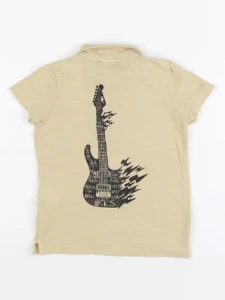 IKKS - polo imprimé au dos jaune - 4 ans