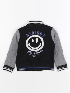 IKKS - veste imprimé au dos gris, noir - 5 ans