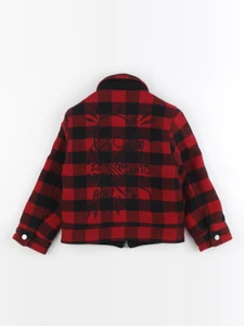 IKKS - veste doublé, imprimé au dos rouge, noir - 5 ans