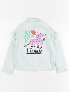 H&M - veste imprimé au dos vert - 6/8 ans