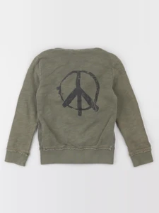 IKKS - sweat imprimé au dos vert - 4 ans