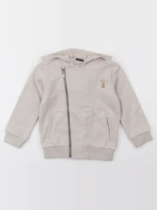 IKKS - sweat imprimé au dos beige - 4 ans