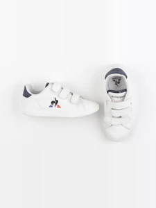 Le Coq Sportif - tennis à scratch/ lacets blanc - pointure 30
