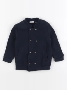 IKKS - veste doublé, imprimé au dos bleu - 2 ans