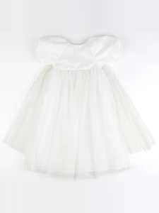 Jacadi - robe or, blanc - 3/5 ans