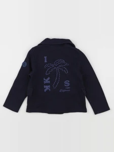 IKKS - veste imprimé au dos bleu - 3 ans