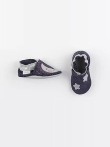 Robeez - chaussons bleu, rose, argent - pointure 16/17