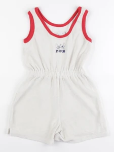 Zara - combinaison imprimé au dos blanc, rouge - 8 ans