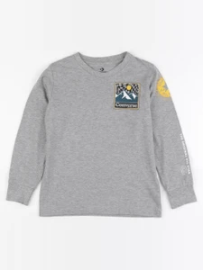 Converse - tee-shirt imprimé au dos gris - 6 ans