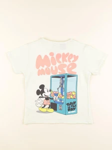 Zara - tee-shirt imprimé au dos jaune - 6 ans