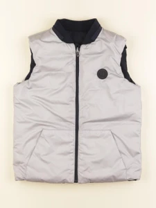 Jacadi - doudoune réversible argent, bleu - 10 ans