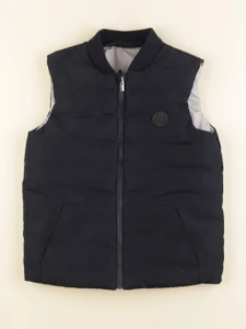 Jacadi - doudoune réversible argent, bleu - 10 ans