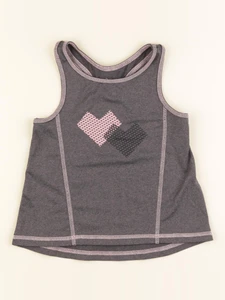 Vertbaudet - débardeur gris, rose - 3 ans