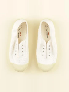 Tape à l'oeil - tennis élastiqué blanc - pointure 32