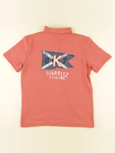 IKKS - polo imprimé au dos orange - 12 ans