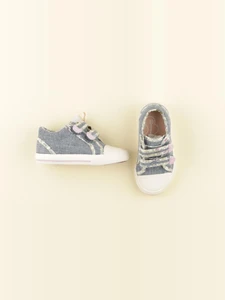 Vertbaudet - tennis à scratch/ lacets bleu, rose - pointure 24