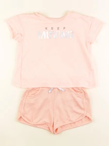 Vertbaudet - ensemble rose - 5 ans