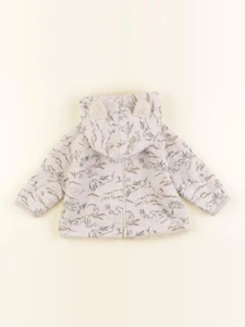 Arsène et les pipelettes - burnou gris, beige - 12 mois