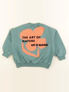 Zara - sweat imprimé au dos vert - 5 ans