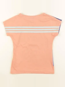 Adidas - tee-shirt imprimé au dos orange, bleu - 6/7 ans