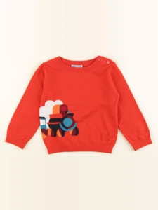 Jacadi - pull rouge - 36 mois