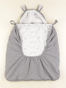 Vertbaudet - protège porte-bébé gris - 0/18 mois