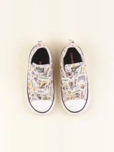 Converse - tennis à scratch/ lacets blanc - pointure 26